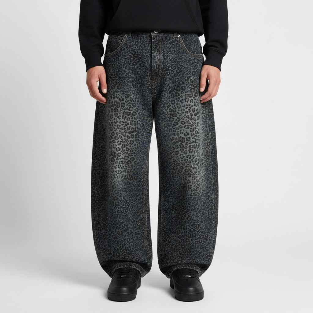 Midnight Leopard Denim