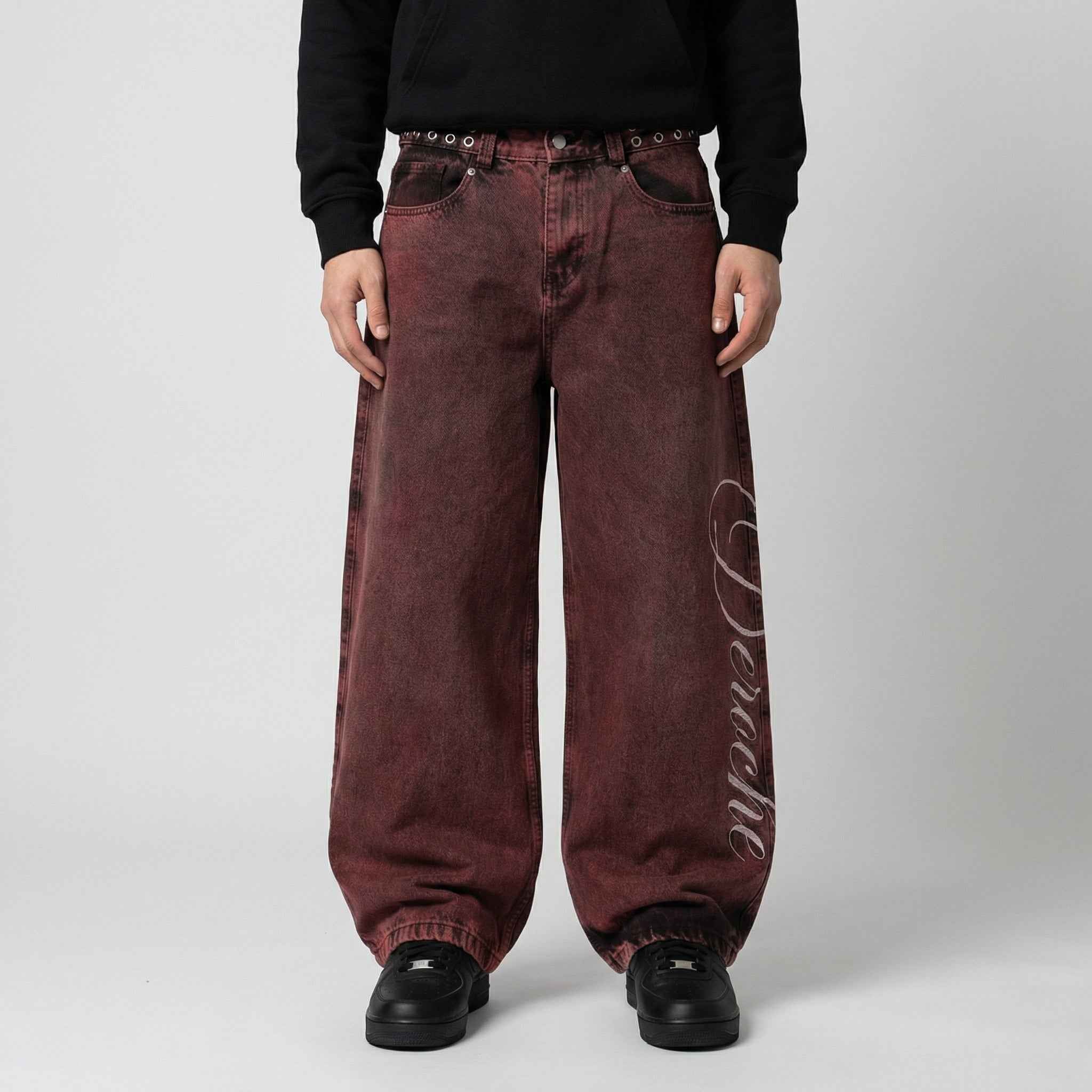 Red Baggy Jeans