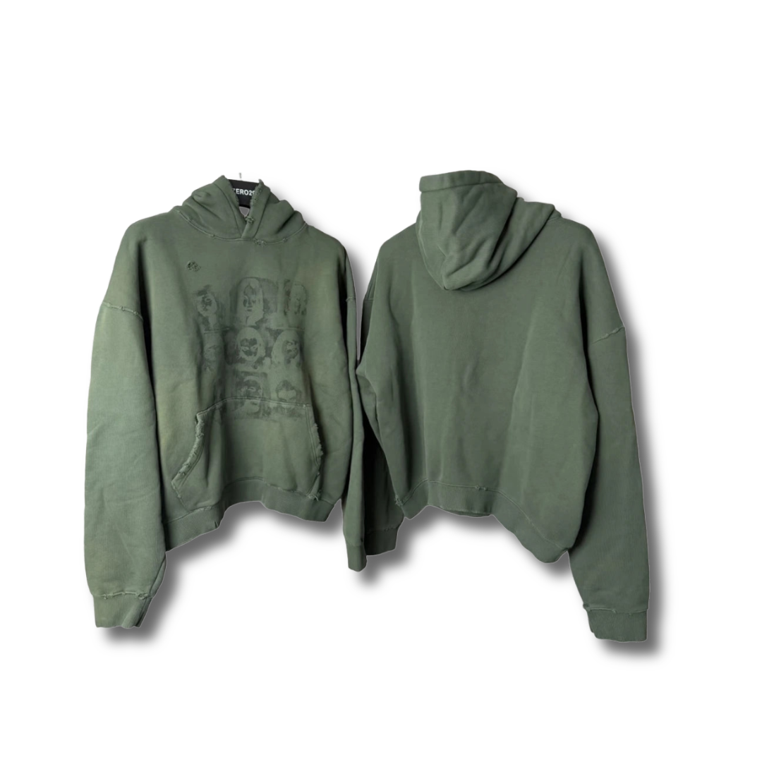 Green Washed Hoodie