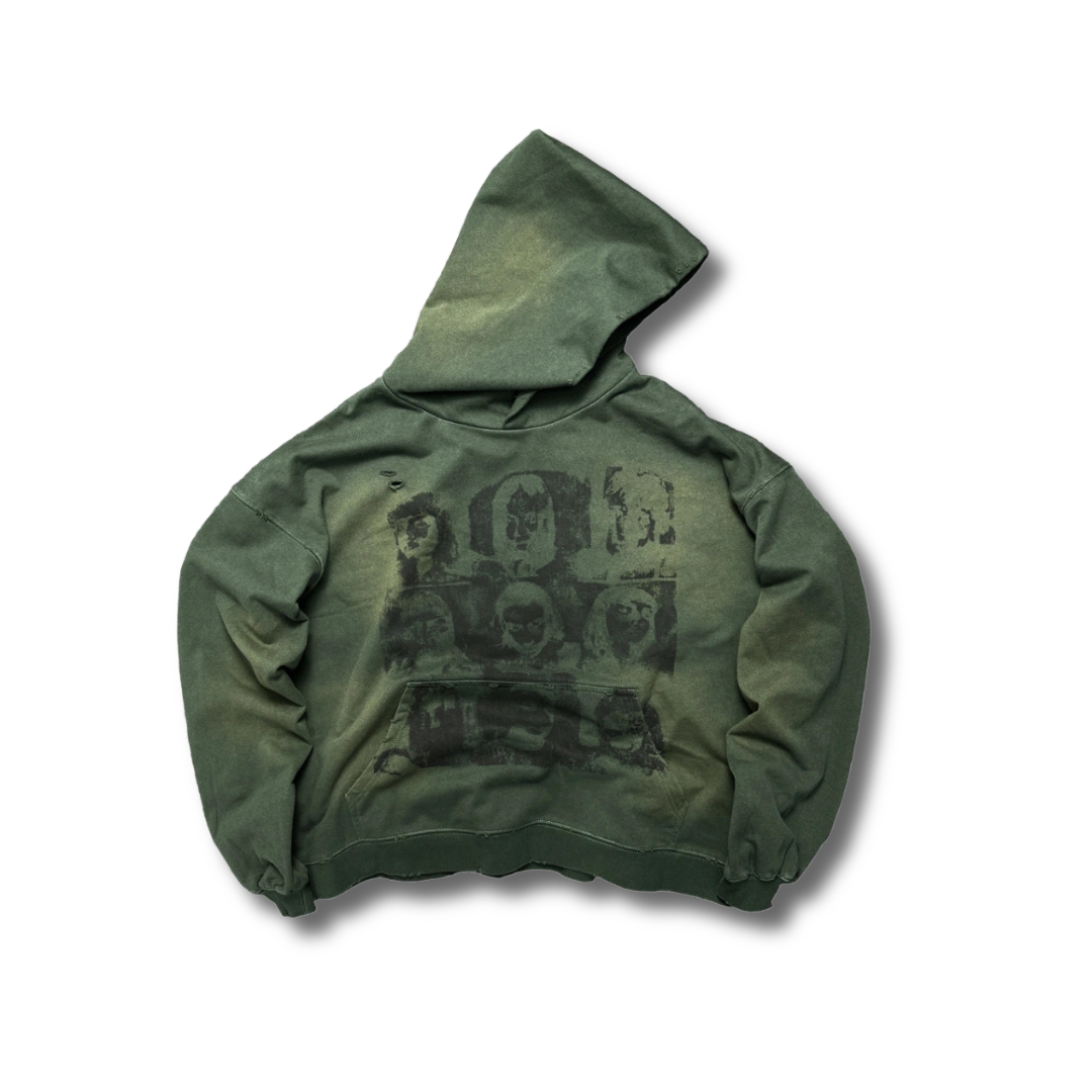 Green Washed Hoodie