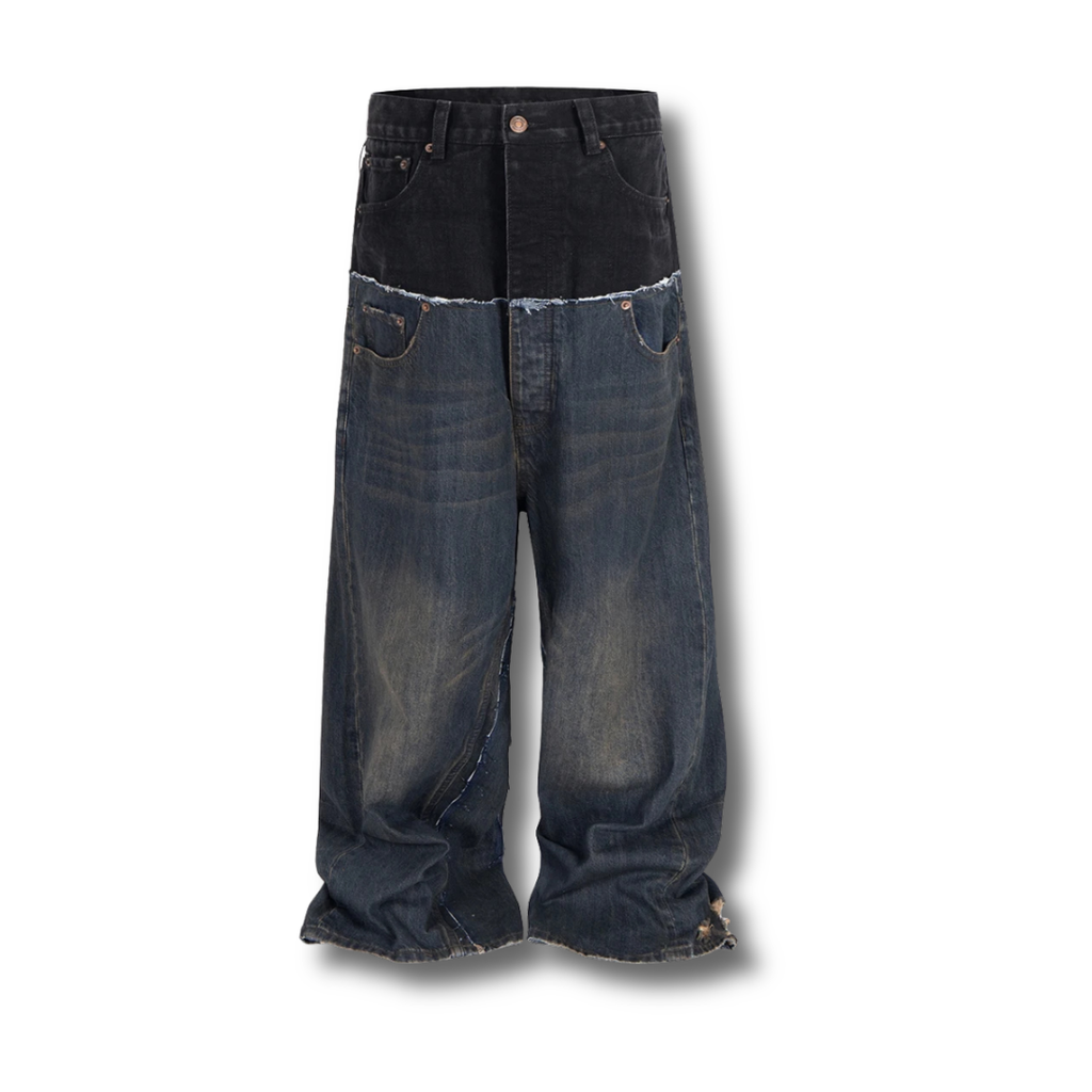 Double Waist Baggy Jeans