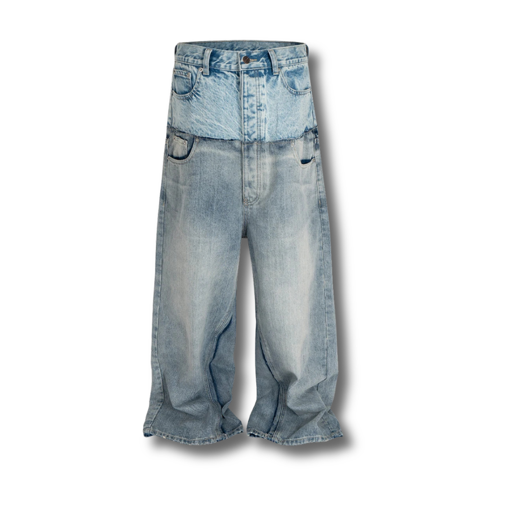 Double Waist Baggy Jeans