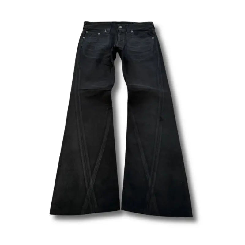 Vintage Black Flared Jeans 002wardrobe