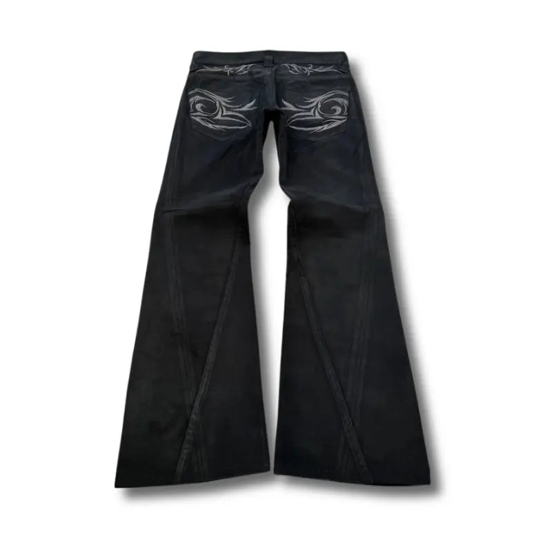 Vintage Black Flared Jeans 002wardrobe