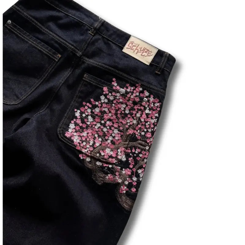 Cherry Blossom Denim Jeans 002wardrobe
