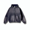 Washed Zip-up Hoodie