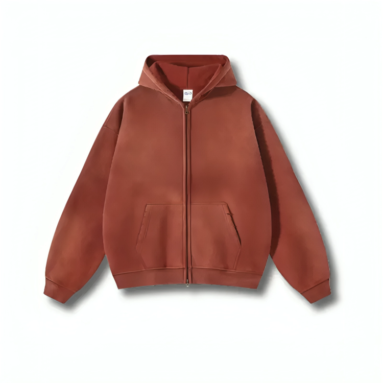 Washed Zip-up Hoodies 002wardrobe
