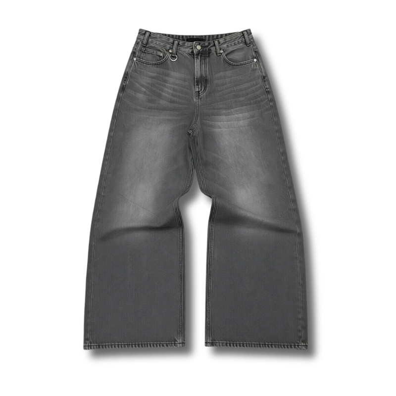 Grey Washed Jeans 002wardrobe