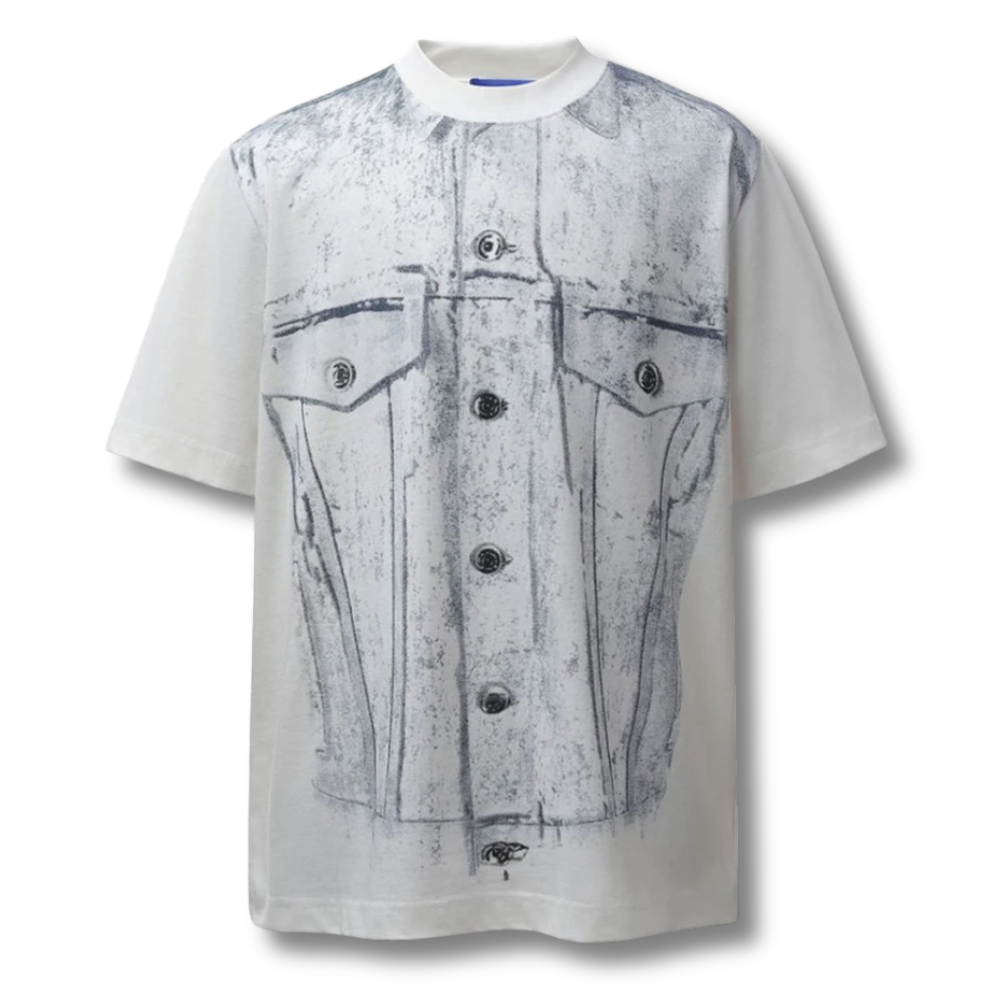 Denim Trace Graphic T-shirt 002wardrobe