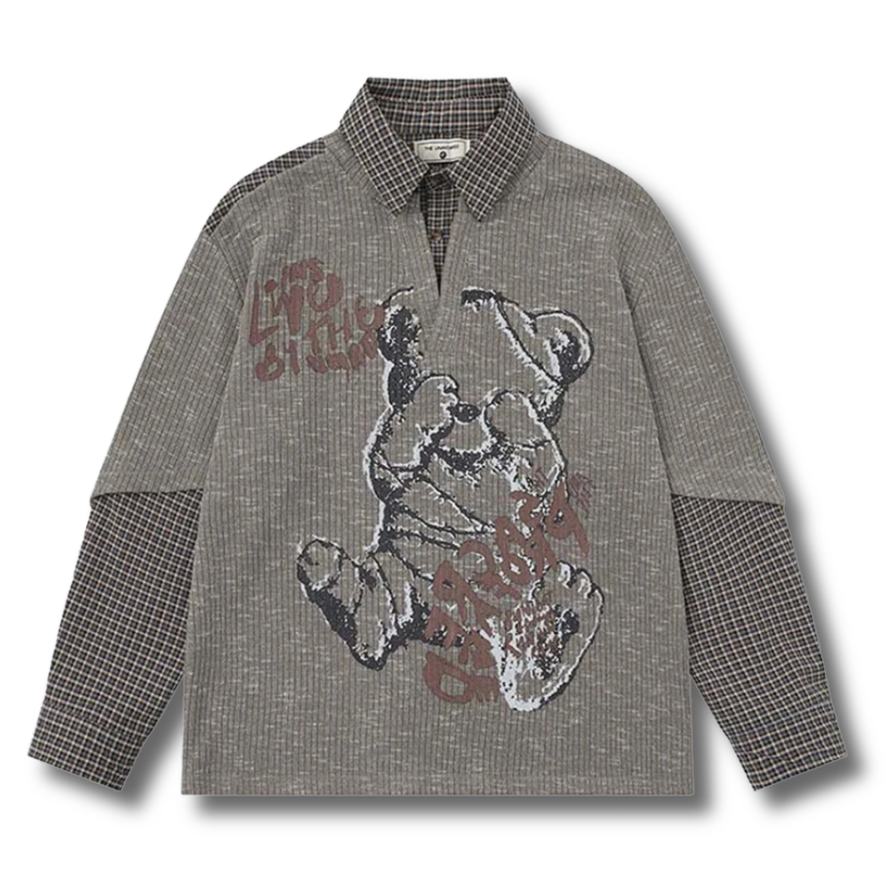 Deconstructed Plaid Polo 002wardrobe