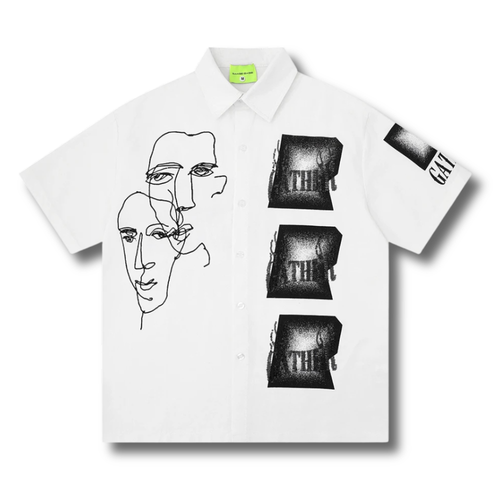 Abstract Trace Button-Up 002wardrobe