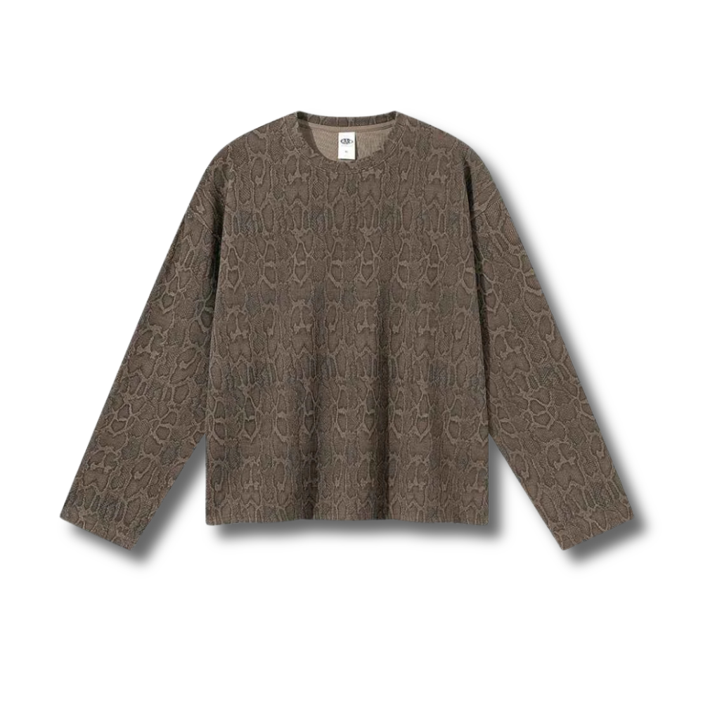 Textured Python Long-Sleeve