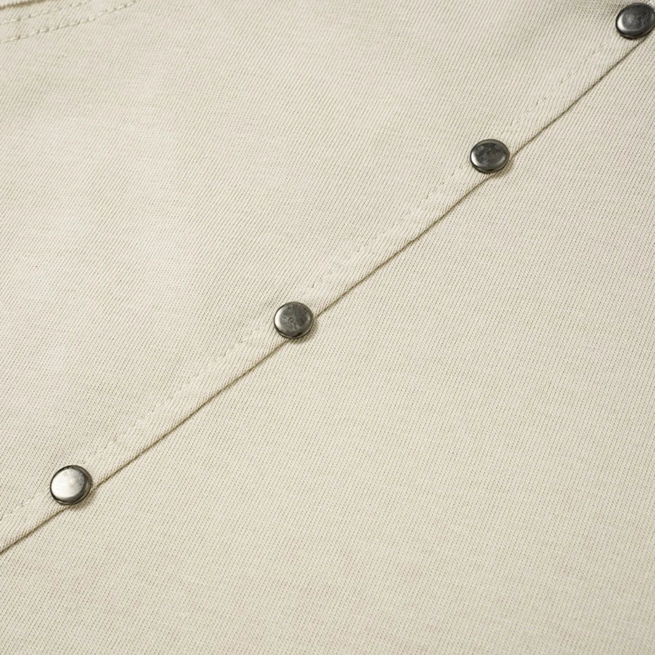 Panel-Rivet Boxy T-shirt