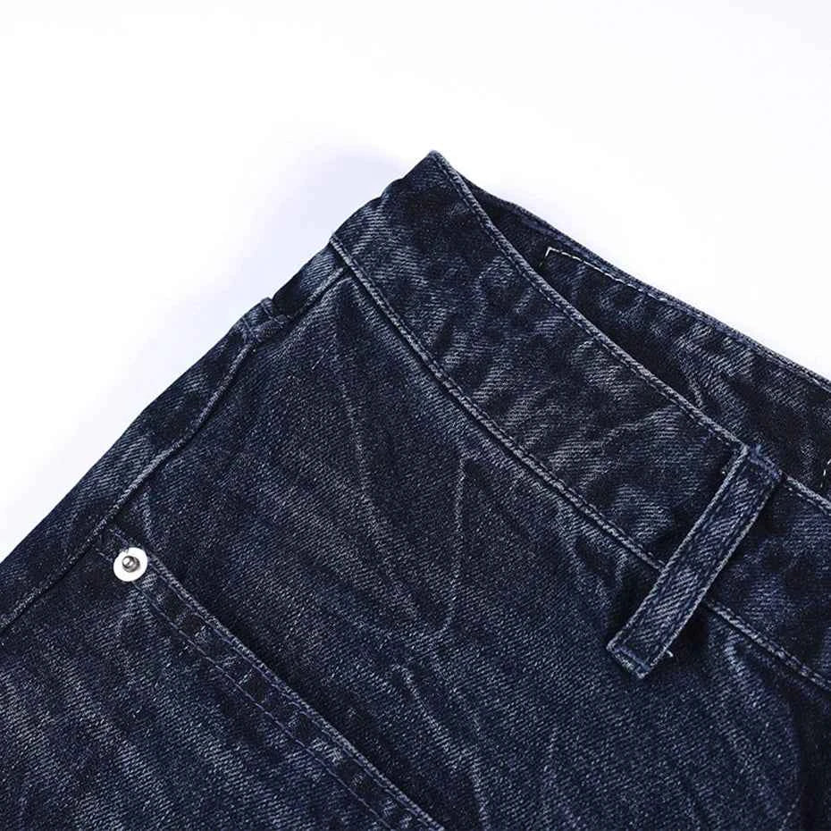 Marbled Frame Wide-Leg Shorts