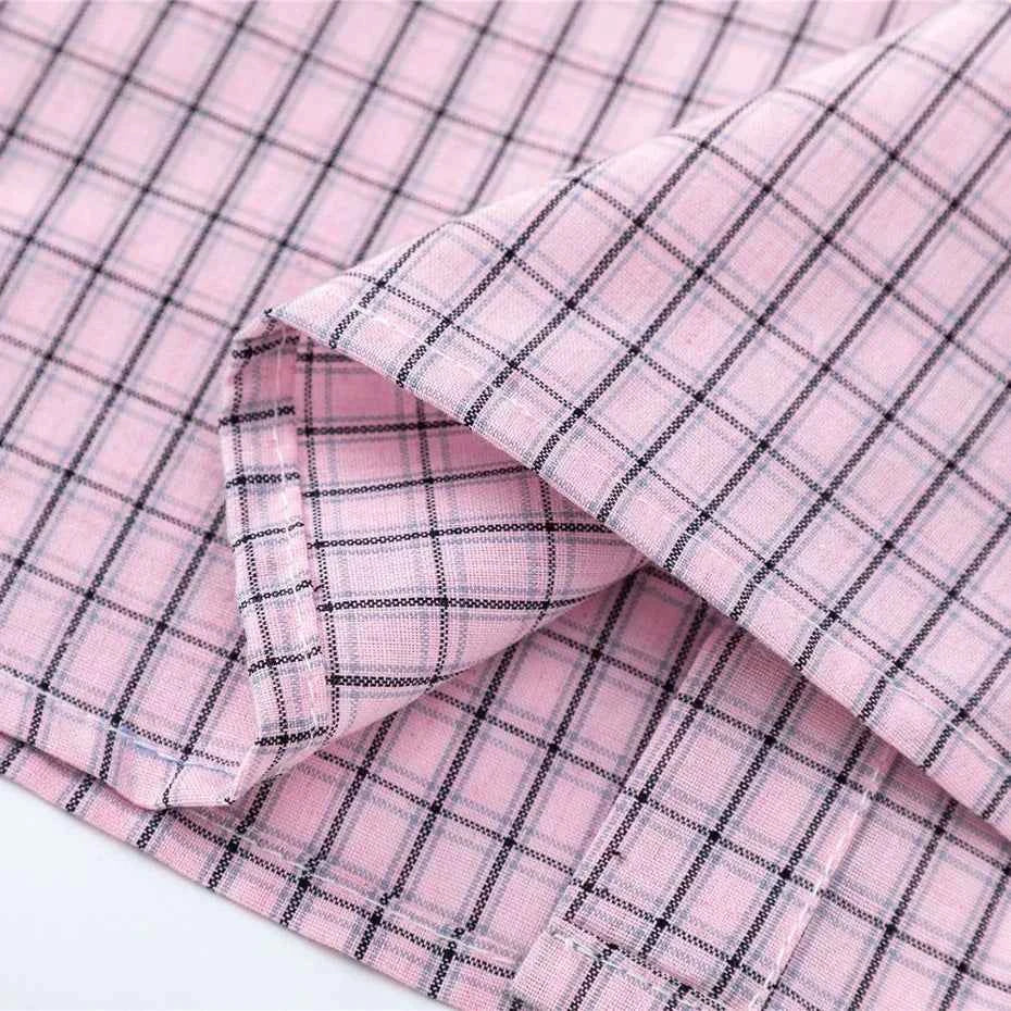 Gridline Tie Shirt