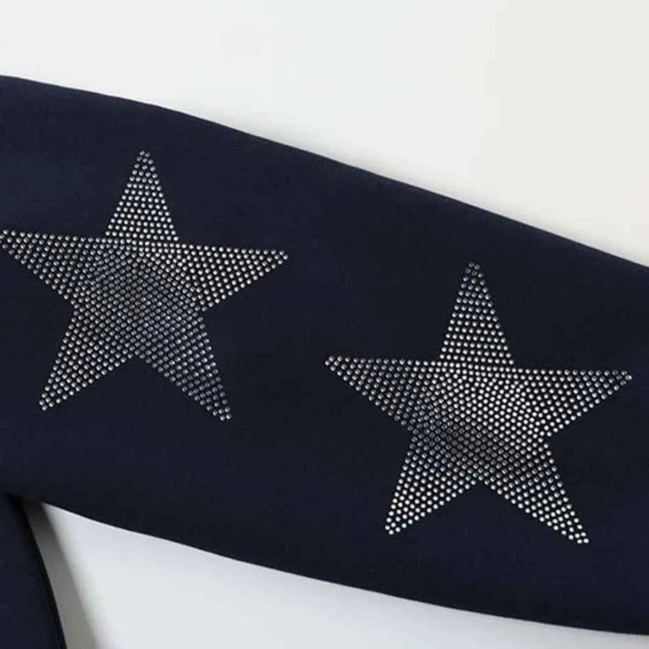Diamond Star Hoodies Men Streetwear Harajuku Hip Hop Hoodies Jackets Casual Loose Zipper Sweatshirts
