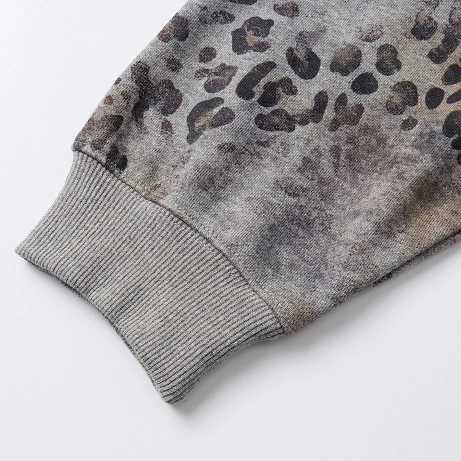 Patina Leopard Zip-Up Hoodie