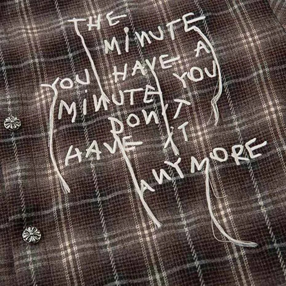 Last Minute Layered Plaid Shirt