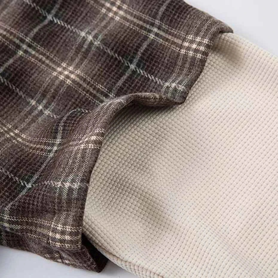 Last Minute Layered Plaid Shirt