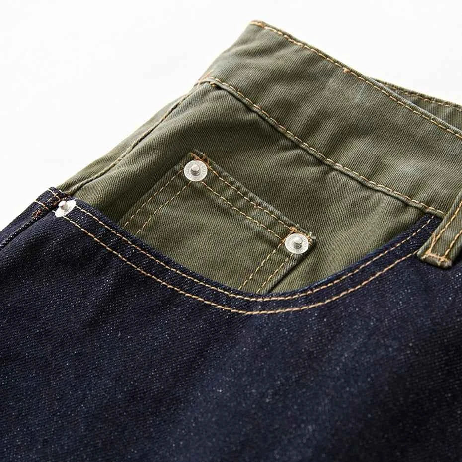 Shift Paneled Denim Shorts