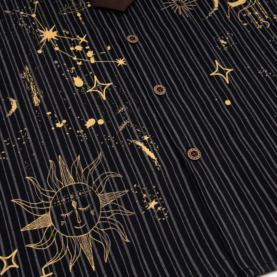 Celestial Pinstripe Short-Sleeve Shirt