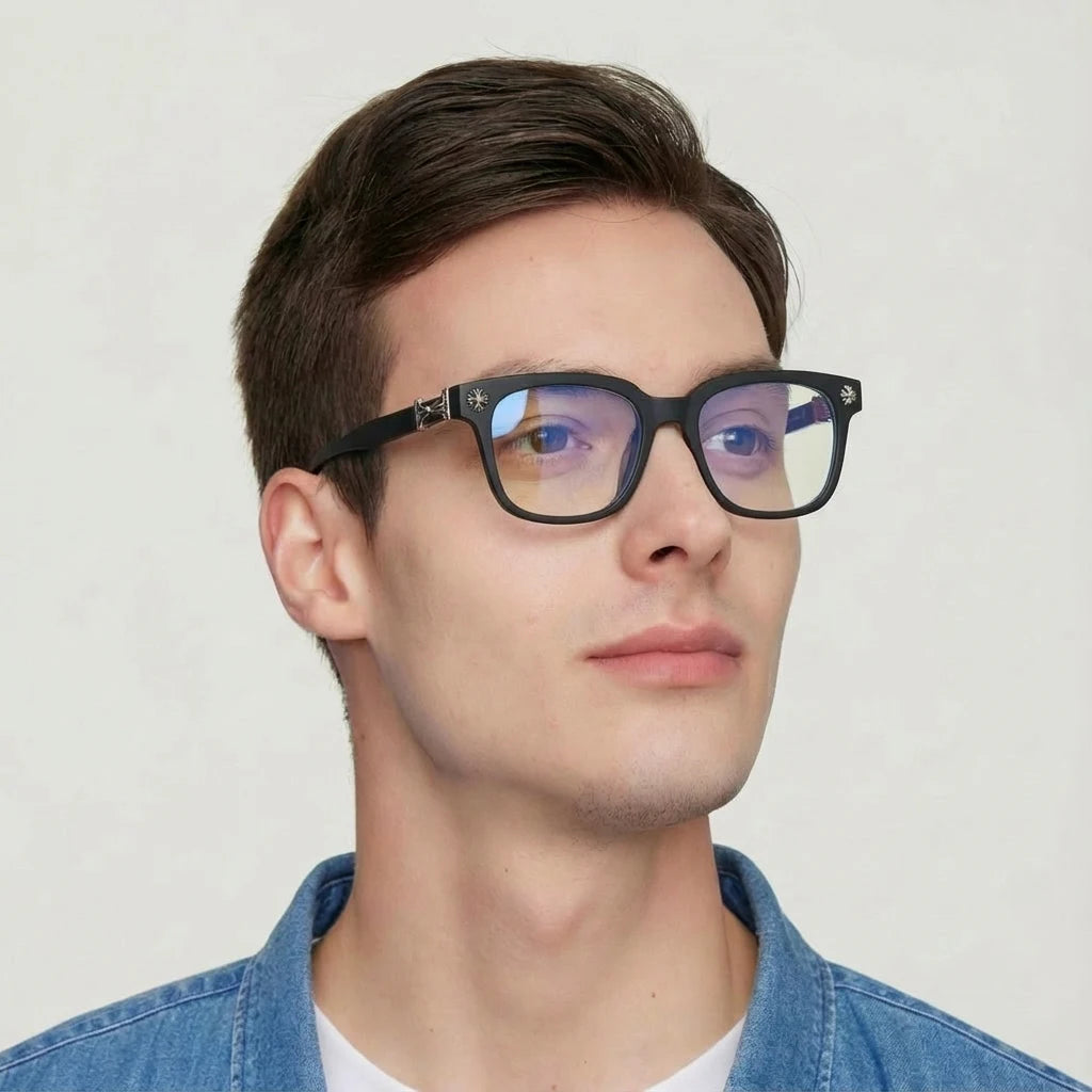 Classic Square Anti Blue Light Glasses Reading Books Vintage Glasses Women And Men Prescription Glasses Computer Eyeglasses 002wardrobe