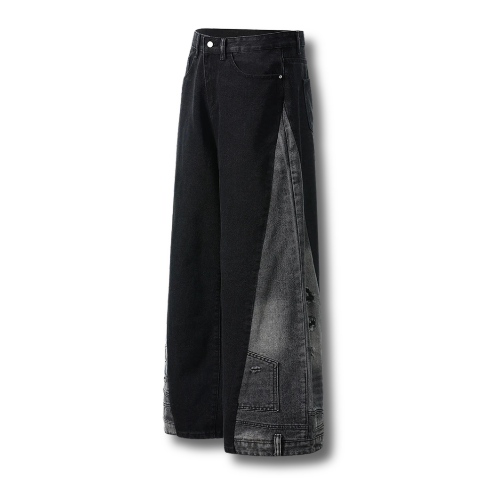 Split Tone Panel Denim 002wardrobe