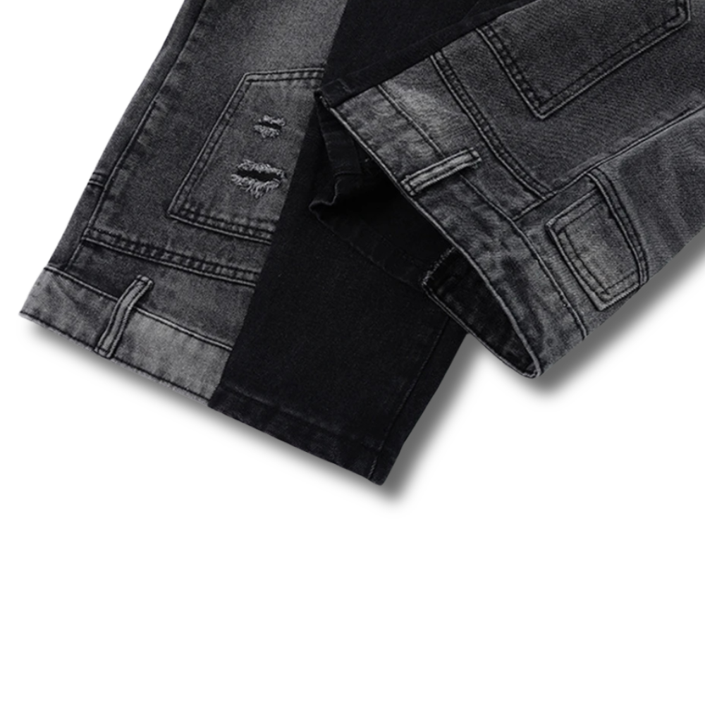 Split Tone Panel Denim 002wardrobe