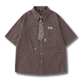 Gridline Tie Shirt 002wardrobe