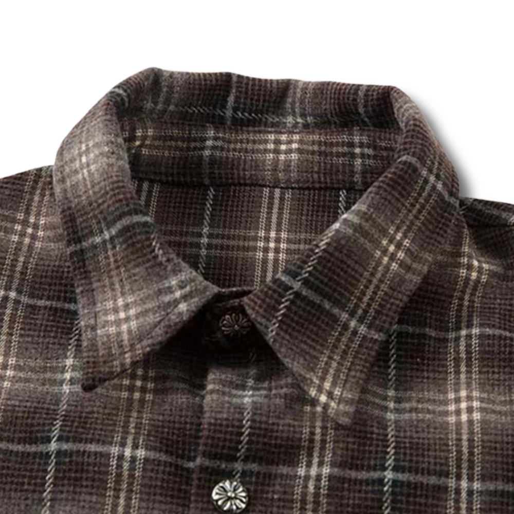 Last Minute Layered Plaid Shirt 002wardrobe