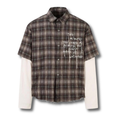Last Minute Layered Plaid Shirt 002wardrobe