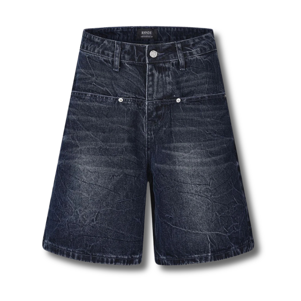 Marbled Frame Wide-Leg Shorts 002wardrobe