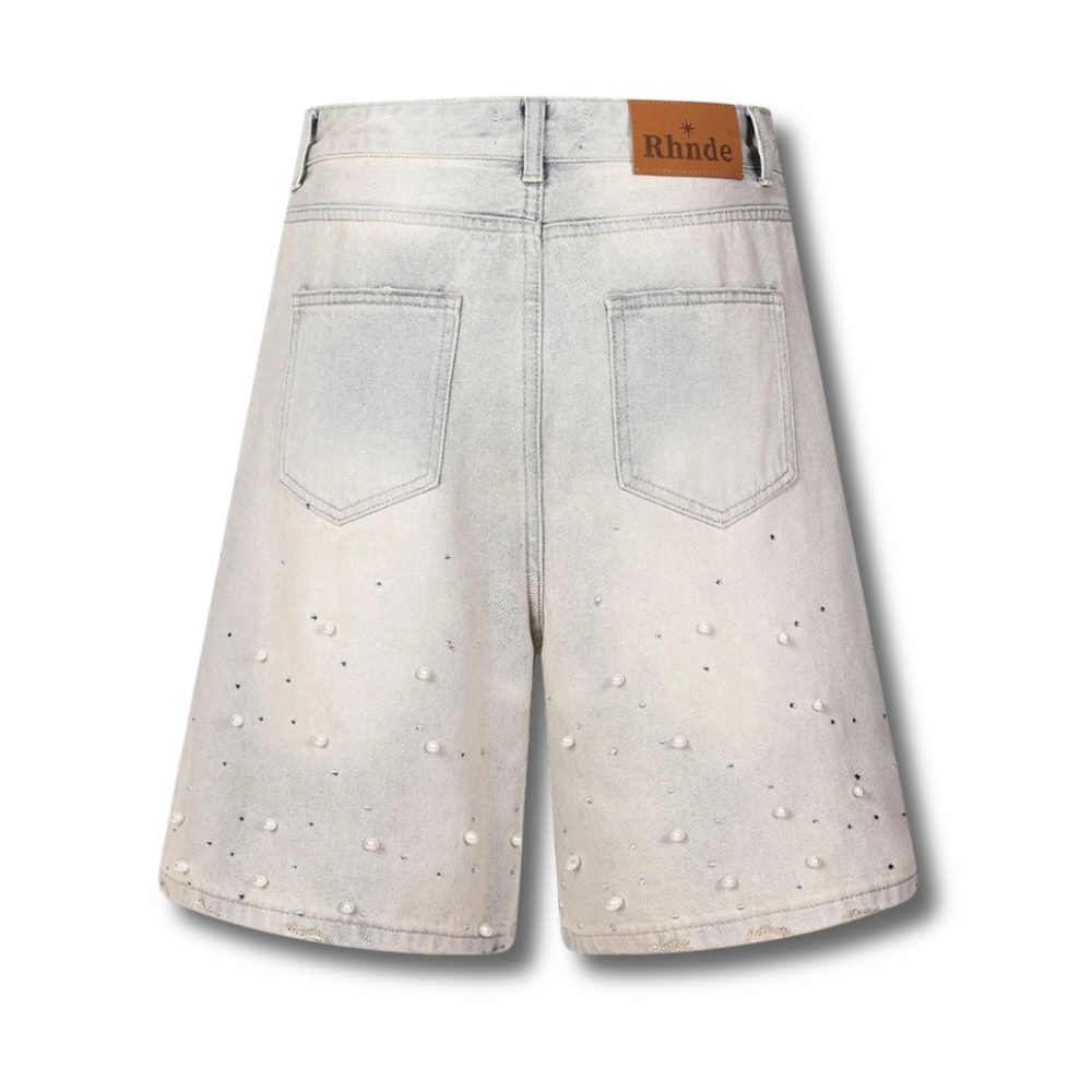 Pearl-Fragment Wide-Leg Shorts 002wardrobe