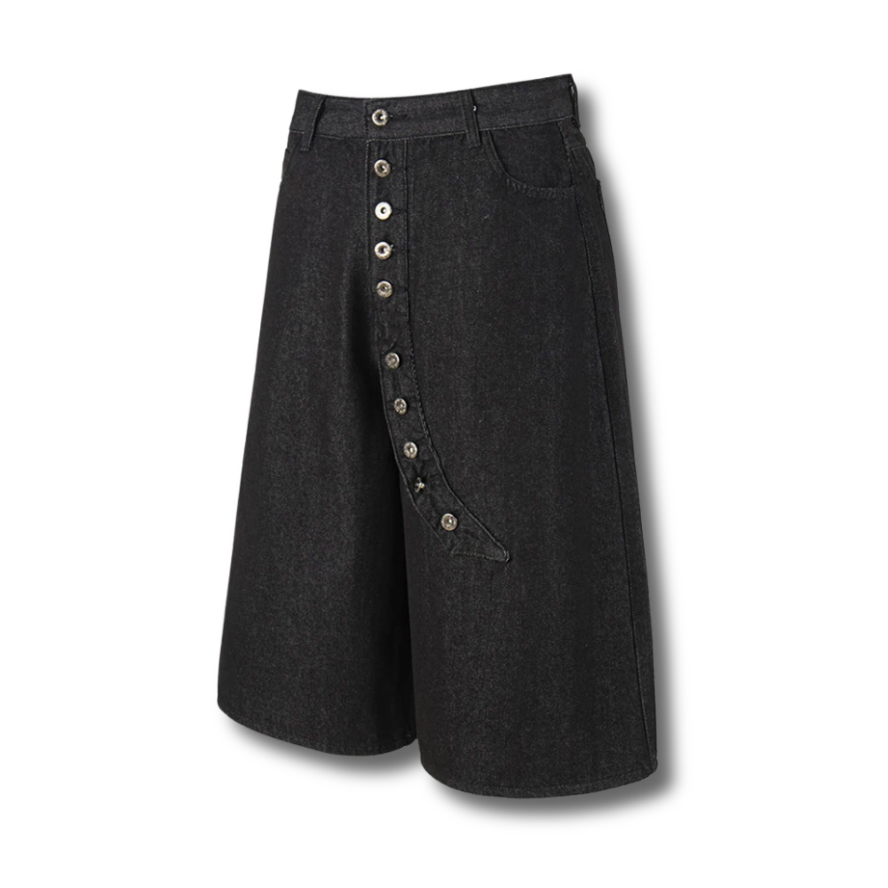 Men Wide Leg Denim Shorts Summer Casual Loose Shorts Streetwear Harajuku Hip Hop Y2K Shorts Unisex 002wardrobe