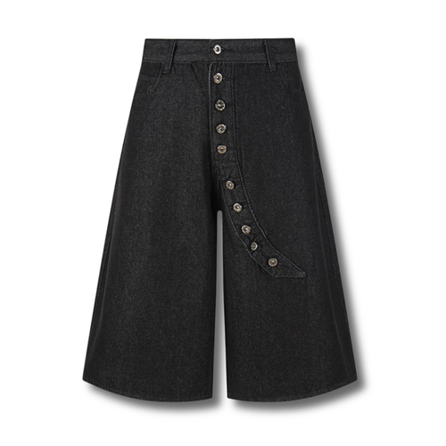 Men Wide Leg Denim Shorts Summer Casual Loose Shorts Streetwear Harajuku Hip Hop Y2K Shorts Unisex 002wardrobe