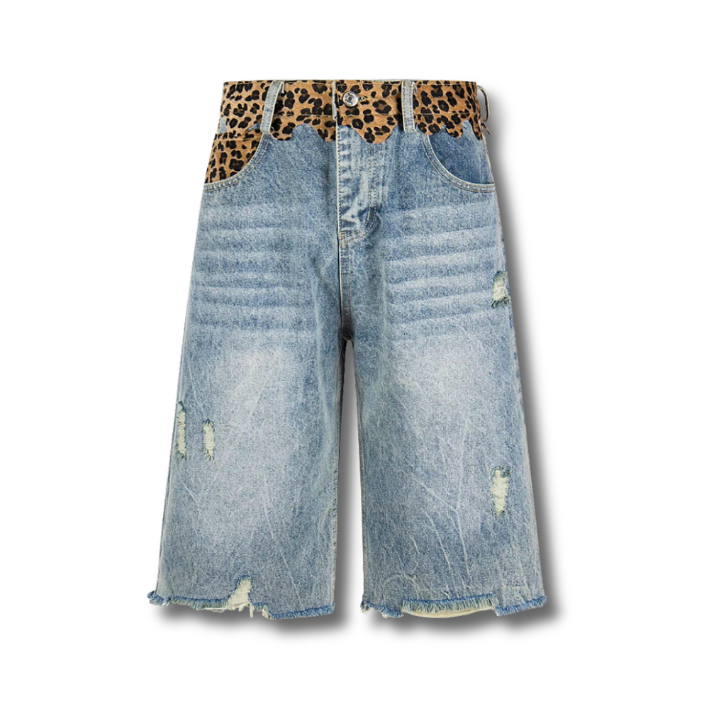 Wild-Yoke Wide-Leg Shorts