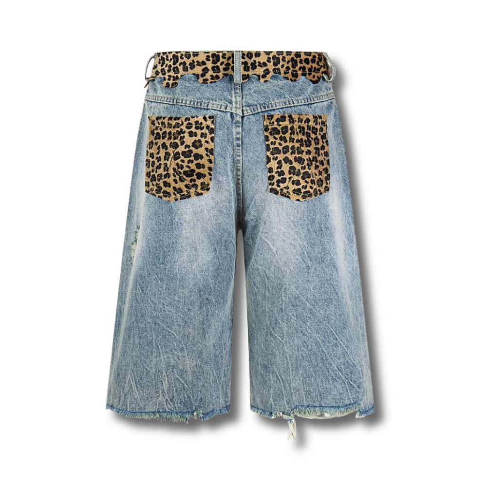 Wild-Yoke Wide-Leg Shorts