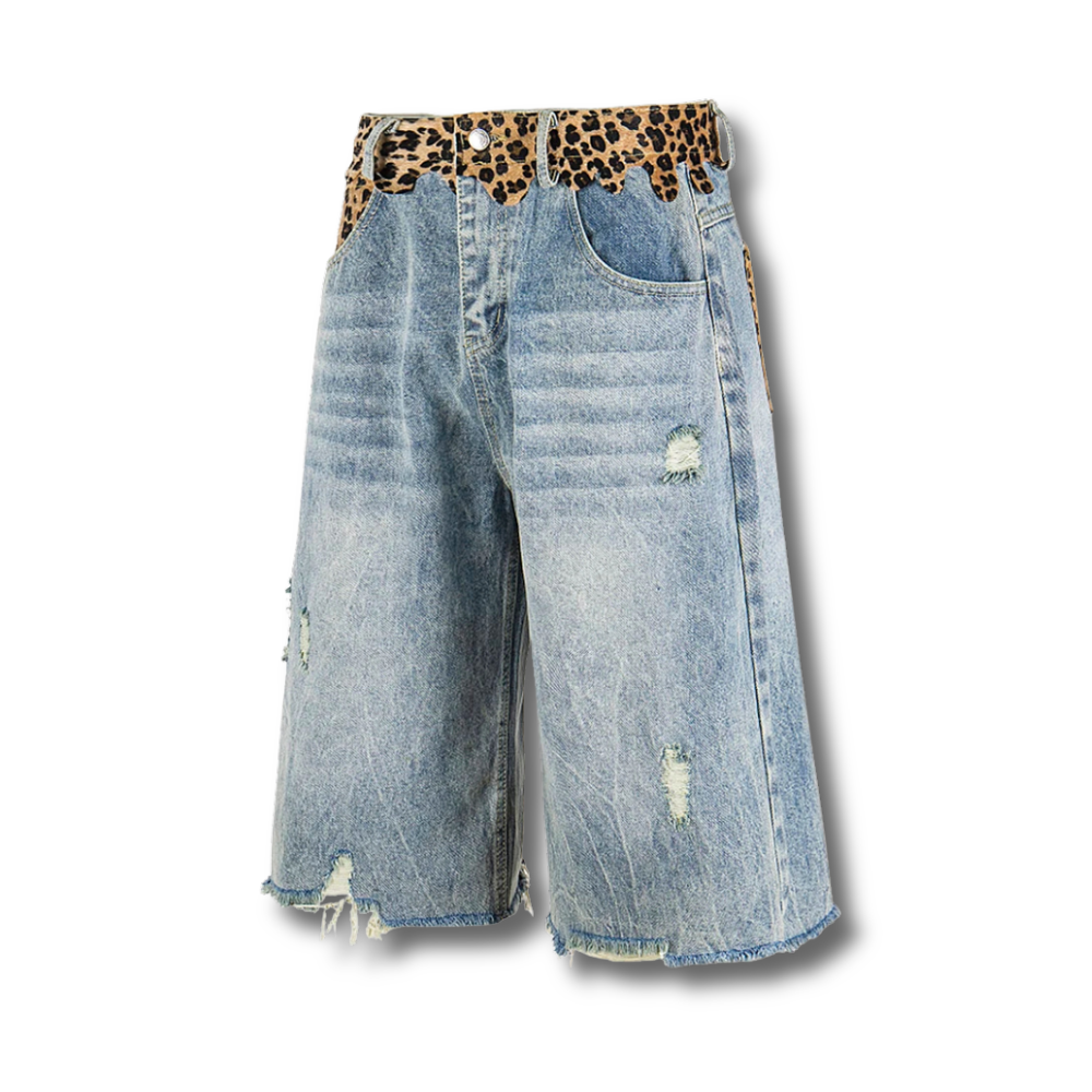 Wild-Yoke Wide-Leg Shorts