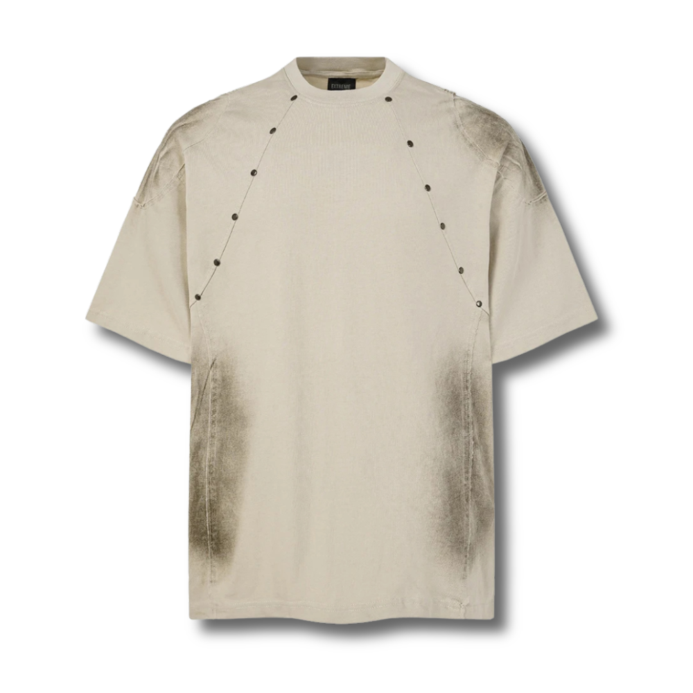 Panel-Rivet Boxy T-shirt