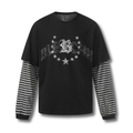 Double-Sleeve Star Graphic Long-Sleeve