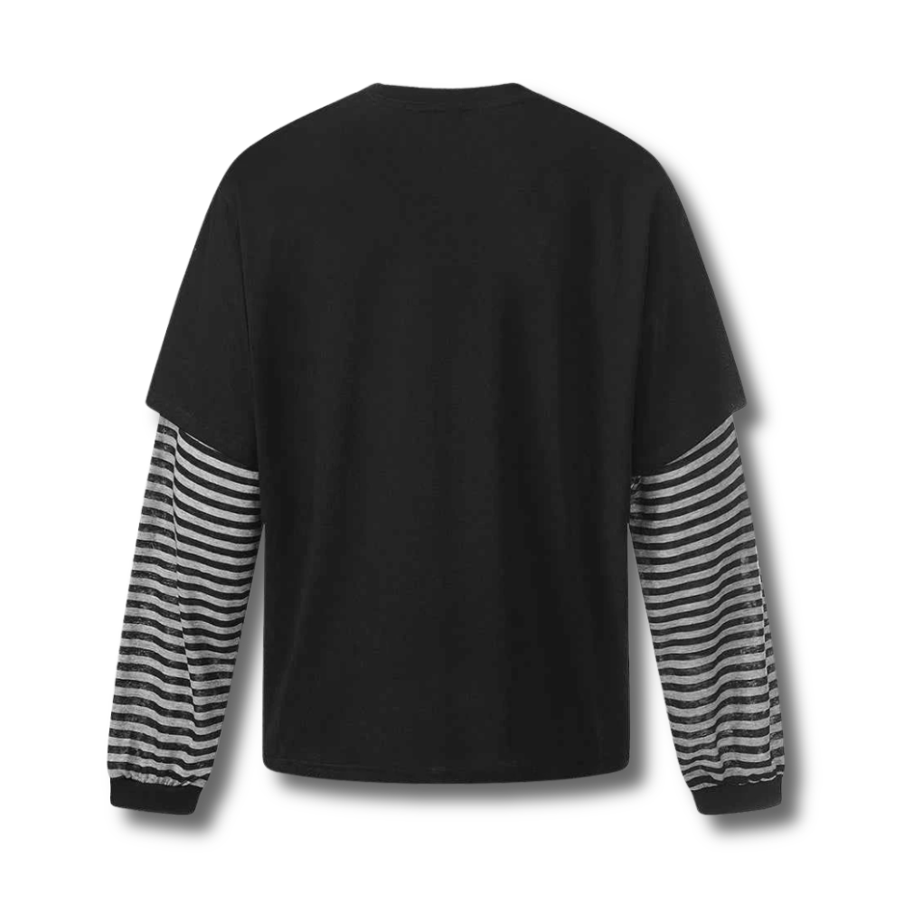 Double-Sleeve Star Graphic Long-Sleeve