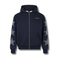 Rhinestone Star Zip-Up Hoodie