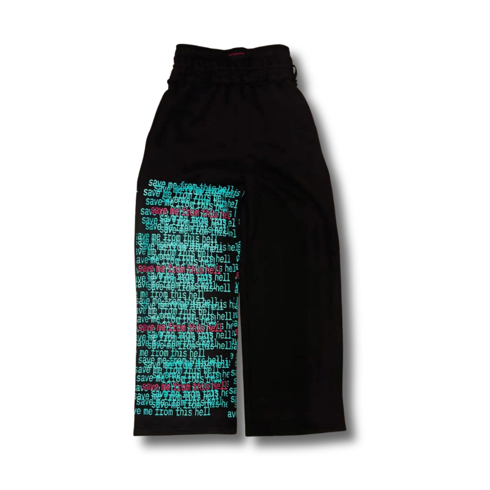 Double Waist "hate you" Sweatpants 002wardrobe