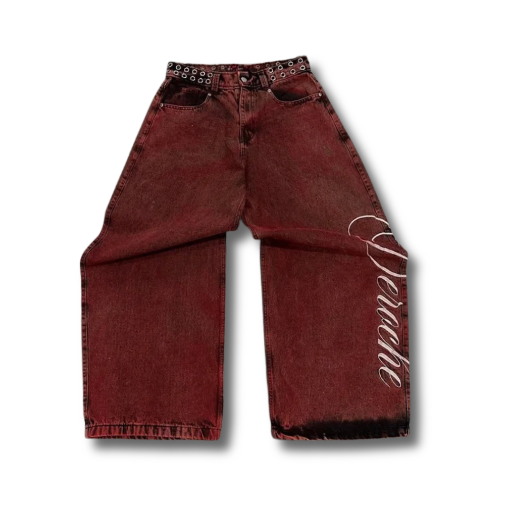 Red Baggy Jeans 002wardrobe