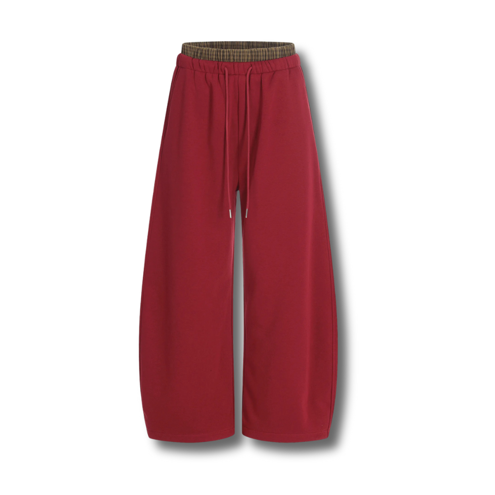 Double Waist Baggy Sweatpants 002wardrobe