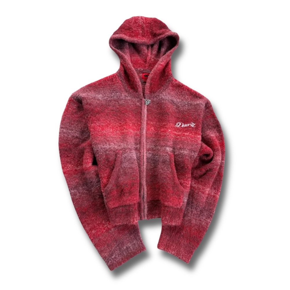 Fuzzed Zip-up Hoodie 002wardrobe