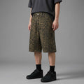 Savanna Leopard Denim Shorts