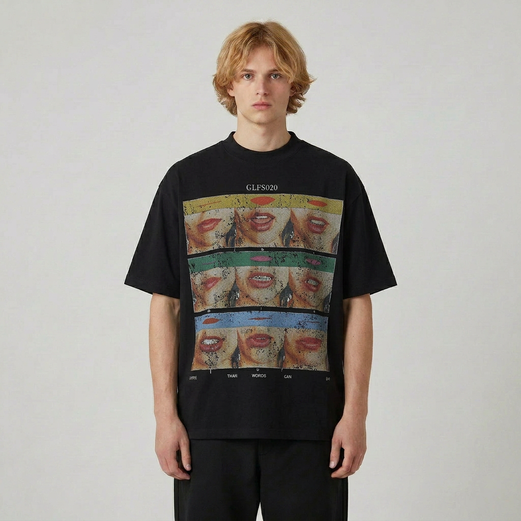 GLFS020 "WORDS" T-shirt 002wardrobe