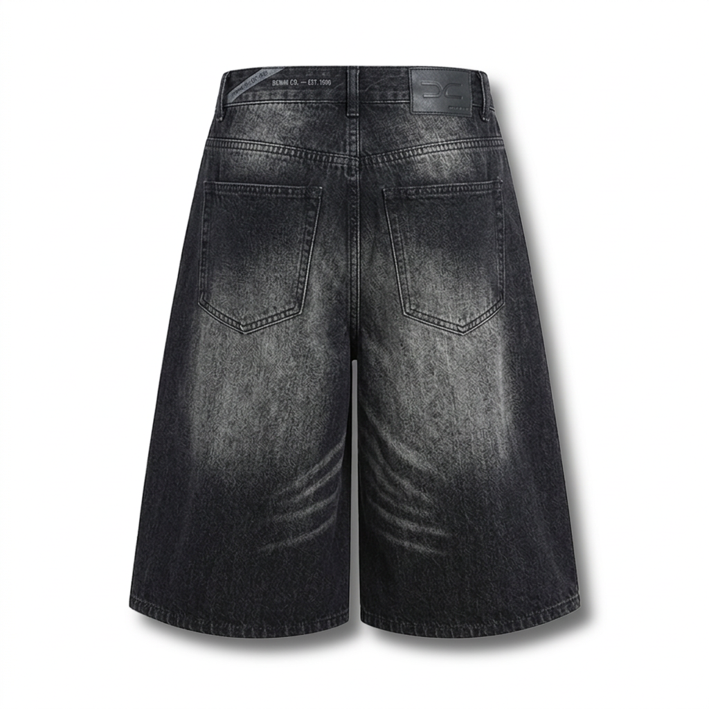 Static Fade Denim Shorts 002wardrobe