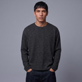 Textured Python Long-Sleeve in Venom Black